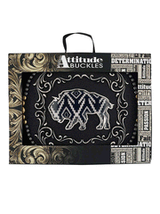 Montana Silversmiths A989S Midnight Buffalo Attitude Buckle Black in box. If you need any assistance with this item or the purchase of this item please call us at five six one seven four eight eight eight zero one Monday through Saturday 10:00a.m EST to 8:00 p.m EST