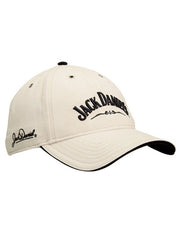 Jack Daniels JD77-77 Cap Stone Beige side / front view. If you need any assistance with this item or the purchase of this item please call us at five six one seven four eight eight eight zero one Monday through Saturday 10:00a.m EST to 8:00 p.m EST
