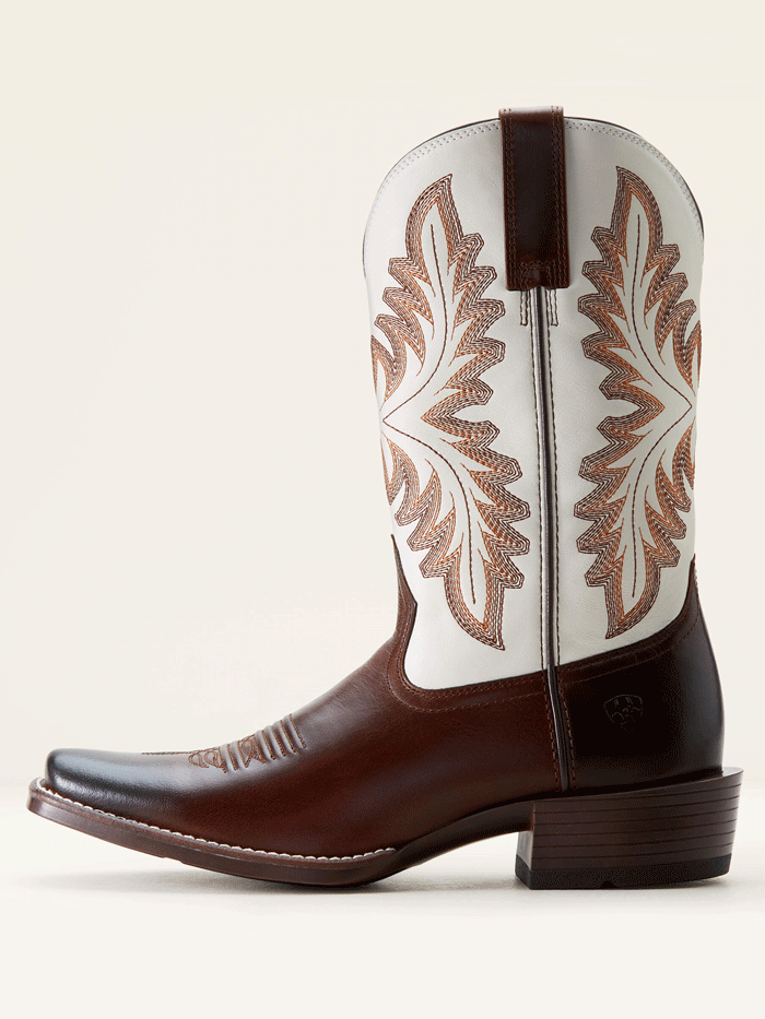 Ariat 10053762 Mens Renegade Cowboy Boot Crema Mahogany front and side view. If you need any assistance with this item or the purchase of this item please call us at five six one seven four eight eight eight zero one Monday through Saturday 10:00a.m EST to 8:00 p.m EST