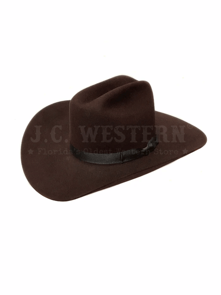Serratelli VEGAST3CV 8X Felt Western Hat Cherry Velvet front and side view. If you need any assistance with this item or the purchase of this item please call us at five six one seven four eight eight eight zero one Monday through Saturday 10:00a.m EST to 8:00 p.m EST