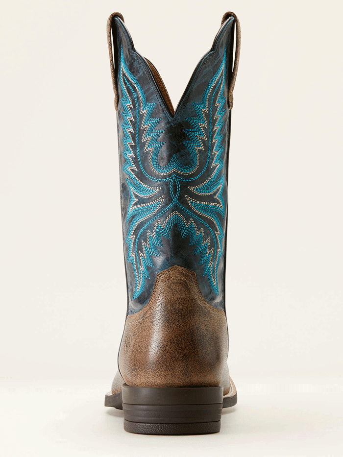 Ariat 10053578 Mens Brush Creek Cowboy Boot Stone Brown front and side view. If you need any assistance with this item or the purchase of this item please call us at five six one seven four eight eight eight zero one Monday through Saturday 10:00a.m EST to 8:00 p.m EST

