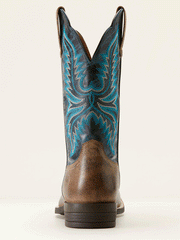 Ariat 10053578 Mens Brush Creek Cowboy Boot Stone Brown back view. If you need any assistance with this item or the purchase of this item please call us at five six one seven four eight eight eight zero one Monday through Saturday 10:00a.m EST to 8:00 p.m EST

