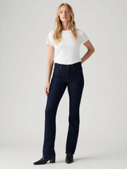 Levi's 187590050 Womens 725 High Rise Bootcut Jeans Cast Shadows alternate front view. If you need any assistance with this item or the purchase of this item please call us at five six one seven four eight eight eight zero one Monday through Saturday 10:00a.m EST to 8:00 p.m EST

