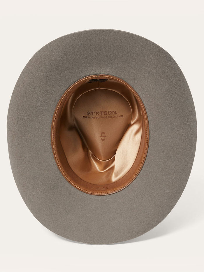 Stetson SBDFTR-163420 DRIFTER 4X Western Hat Stone side / front view. If you need any assistance with this item or the purchase of this item please call us at five six one seven four eight eight eight zero one Monday through Saturday 10:00a.m EST to 8:00 p.m EST