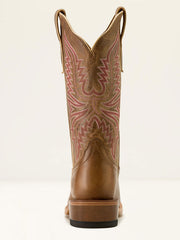 Ariat 10063962 Womens Futurity Flash Western Boot Totally Tan back view. If you need any assistance with this item or the purchase of this item please call us at five six one seven four eight eight eight zero one Monday through Saturday 10:00a.m EST to 8:00 p.m EST