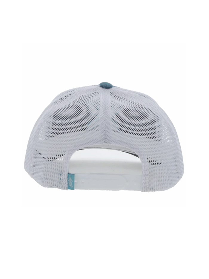 Hooey 2306T-BLWH STERLING Mid Profile Snapback Trucker Hat Blue And White front and side view. If you need any assistance with this item or the purchase of this item please call us at five six one seven four eight eight eight zero one Monday through Saturday 10:00a.m EST to 8:00 p.m EST