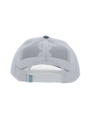 Hooey 2306T-BLWH STERLING Mid Profile Snapback Trucker Hat Blue And White back view. If you need any assistance with this item or the purchase of this item please call us at five six one seven four eight eight eight zero one Monday through Saturday 10:00a.m EST to 8:00 p.m EST