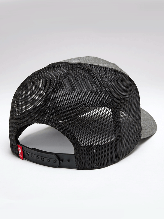 Kimes Ranch JERICO Mesh Back Cap Black And Heather Grey back view. If you need any assistance with this item or the purchase of this item please call us at five six one seven four eight eight eight zero one Monday through Saturday 10:00a.m EST to 8:00 p.m EST