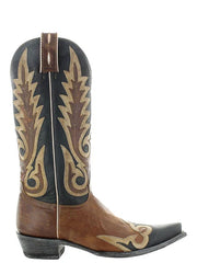 Old Gringo L3911-4 Womens NEVADA OVERLAY Leather Boot Vesuvio Brass side view. If you need any assistance with this item or the purchase of this item please call us at five six one seven four eight eight eight zero one Monday through Saturday 10:00a.m EST to 8:00 p.m EST
