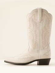 Ariat 10053781 Youth Casanova Western Boot Distressed Ivory side view. If you need any assistance with this item or the purchase of this item please call us at five six one seven four eight eight eight zero one Monday through Saturday 10:00a.m EST to 8:00 p.m EST