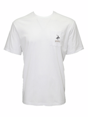 Hooey HT1688WH Mens CHEYENNE Pocket T-Shirt White front view. If you need any assistance with this item or the purchase of this item please call us at five six one seven four eight eight eight zero one Monday through Saturday 10:00a.m EST to 8:00 p.m EST