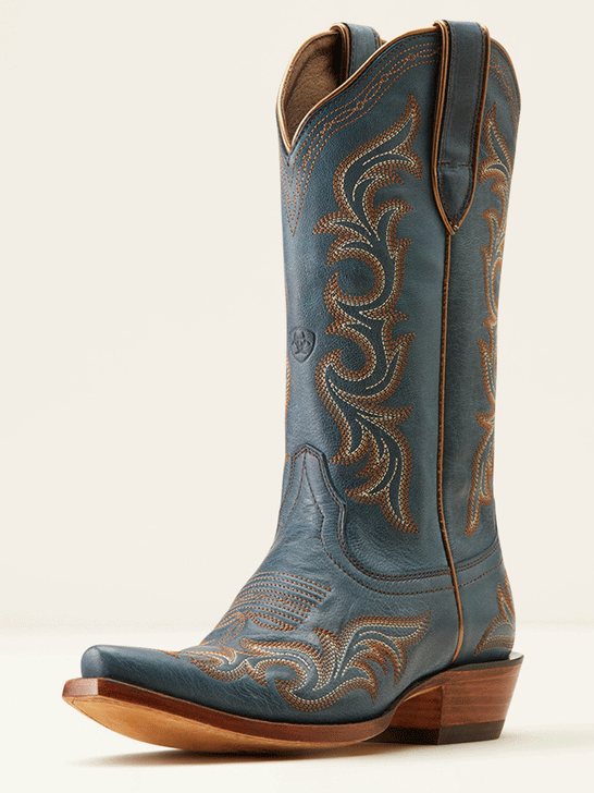 Ariat 10050894 Womens Hazen Western Boot Blueberry front and side view. If you need any assistance with this item or the purchase of this item please call us at five six one seven four eight eight eight zero one Monday through Saturday 10:00a.m EST to 8:00 p.m EST