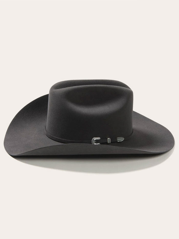 Stetson SFSKYL-754049 Skyline 6X Felt Hat Granite Grey side / front view. If you need any assistance with this item or the purchase of this item please call us at five six one seven four eight eight eight zero one Monday through Saturday 10:00a.m EST to 8:00 p.m EST