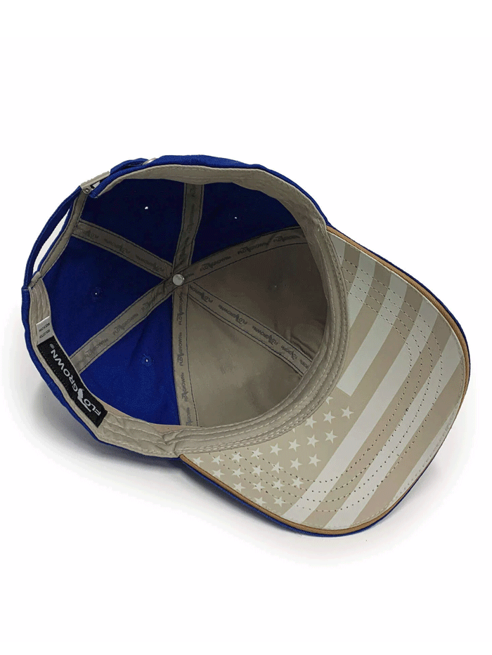 FloGrown FGH-249 High Sea Hunters Hat Blue front view. If you need any assistance with this item or the purchase of this item please call us at five six one seven four eight eight eight zero one Monday through Saturday 10:00a.m EST to 8:00 p.m EST