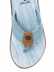 Yellow Box 52607 Womens Gerri Flip Flop Sandals Denim view from above. If you need any assistance with this item or the purchase of this item please call us at five six one seven four eight eight eight zero one Monday through Saturday 10:00a.m EST to 8:00 p.m EST