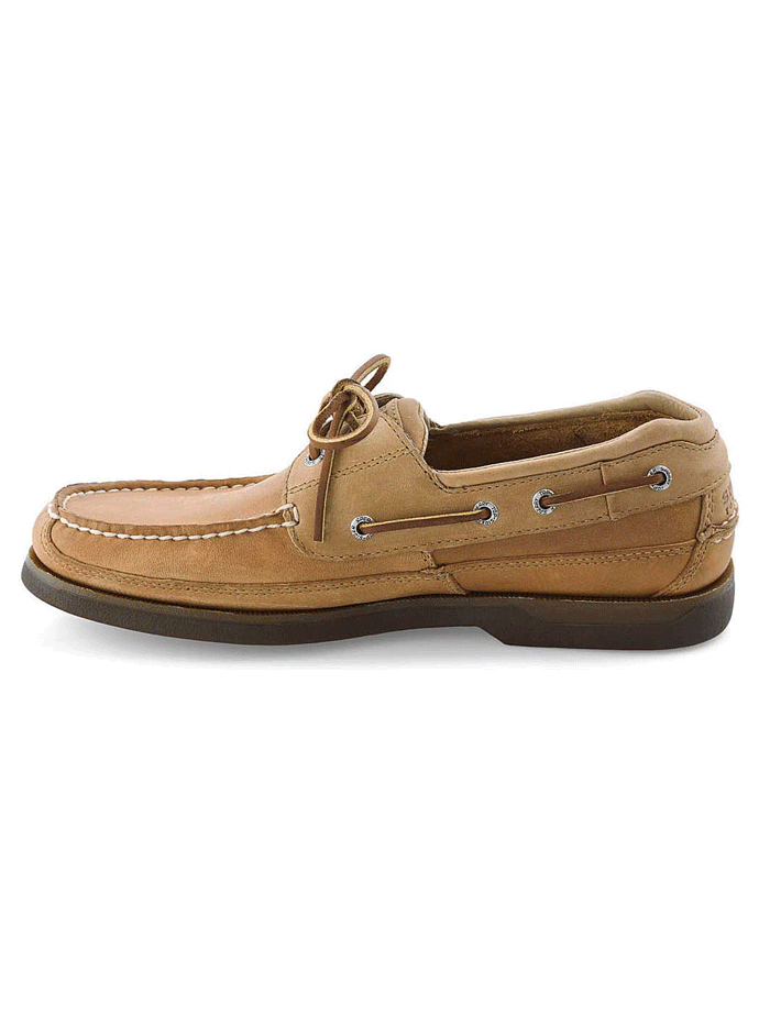 Sperry 0764043 Mens Mako Canoe Moc Boat Shoe Oak Tan front and side view. If you need any assistance with this item or the purchase of this item please call us at five six one seven four eight eight eight zero one Monday through Saturday 10:00a.m EST to 8:00 p.m EST