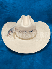 Larry Mahan MSUS42OLDX 10X OLD GLORY Straw Hat Ivory back view. If you need any assistance with this item or the purchase of this item please call us at five six one seven four eight eight eight zero one Monday through Saturday 10:00a.m EST to 8:00 p.m EST