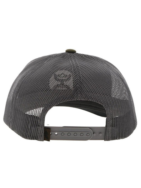 Hooey 2209T-OLGY O CLASSIC Snapback Hat Olive Grey back view. If you need any assistance with this item or the purchase of this item please call us at five six one seven four eight eight eight zero one Monday through Saturday 10:00a.m EST to 8:00 p.m EST