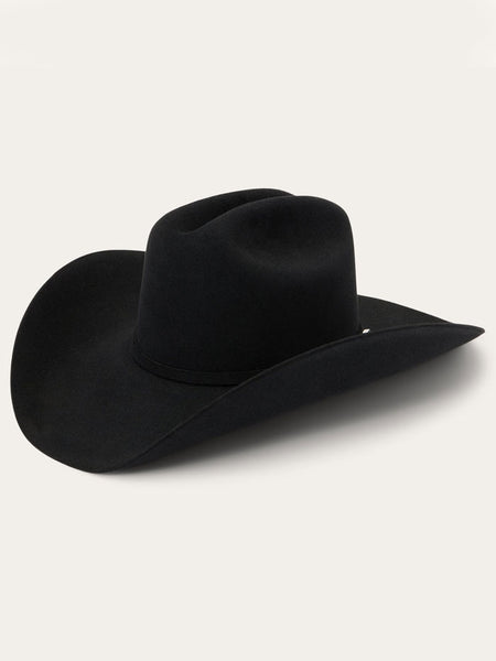 Stetson SFSKYL-724207 SKYLINE 6X Profile 72 Felt Hat Black side / front view. If you need any assistance with this item or the purchase of this item please call us at five six one seven four eight eight eight zero one Monday through Saturday 10:00a.m EST to 8:00 p.m EST