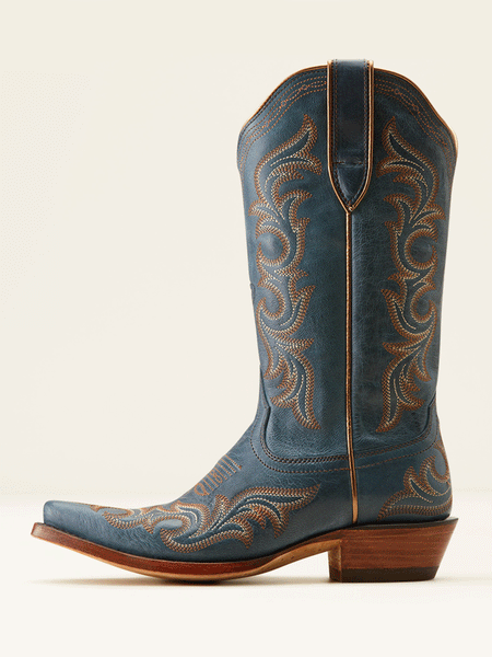 Ariat 10050894 Womens Hazen Western Boot Blueberry side view. If you need any assistance with this item or the purchase of this item please call us at five six one seven four eight eight eight zero one Monday through Saturday 10:00a.m EST to 8:00 p.m EST