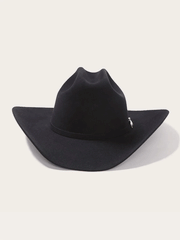 Stetson SFSHAS-724207 SHASTA 10X Premier Felt Western Hat Black full front view. If you need any assistance with this item or the purchase of this item please call us at five six one seven four eight eight eight zero one Monday through Saturday 10:00a.m EST to 8:00 p.m EST