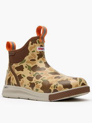 Xtratuf XADSMDCM Mens Sport Ankle Deck Boot Duck Camo side / front view. If you need any assistance with this item or the purchase of this item please call us at five six one seven four eight eight eight zero one Monday through Saturday 10:00a.m EST to 8:00 p.m EST