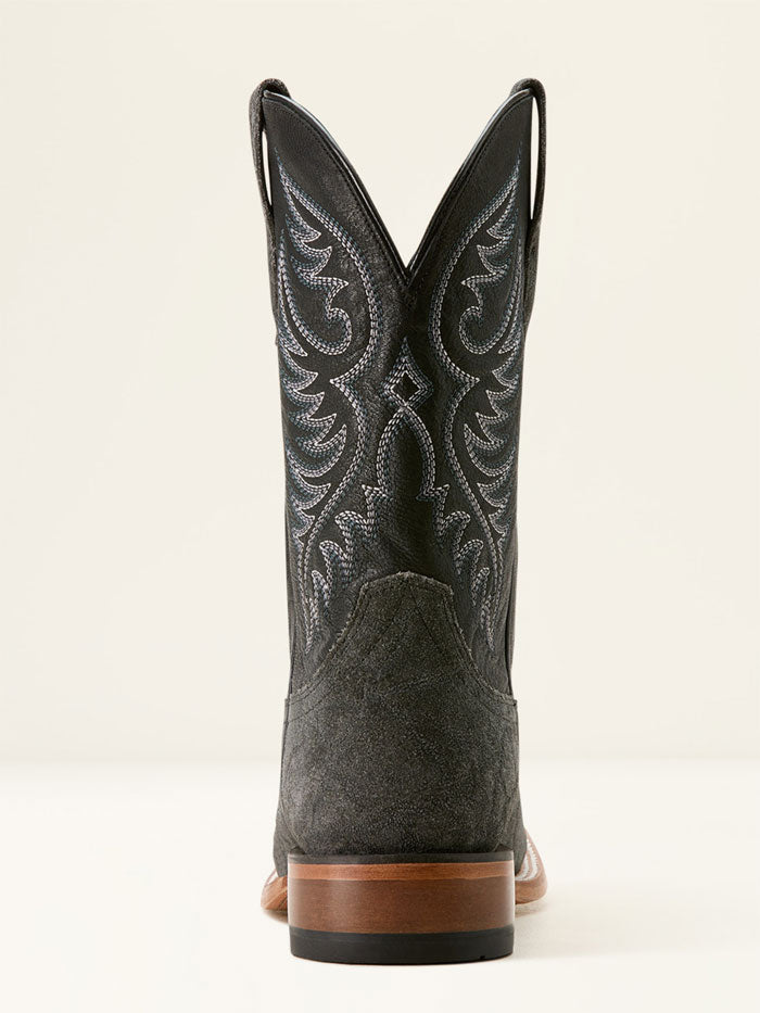 Ariat 10053632 Mens Wiley Cowboy Boot Black Elephant Roughout Print side view pair. If you need any assistance with this item or the purchase of this item please call us at five six one seven four eight eight eight zero one Monday through Saturday 10:00a.m EST to 8:00 p.m EST