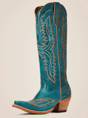 Ariat 10034004 Womens Casanova Western Boot Turquoise front and outter side view. If you need any assistance with this item or the purchase of this item please call us at five six one seven four eight eight eight zero one Monday through Saturday 10:00a.m EST to 8:00 p.m EST