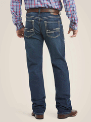 Ariat 10021767 Mens M4 Low Rise Adkins Boot Cut Jean Turnout back view. If you need any assistance with this item or the purchase of this item please call us at five six one seven four eight eight eight zero one Monday through Saturday 10:00a.m EST to 8:00 p.m EST