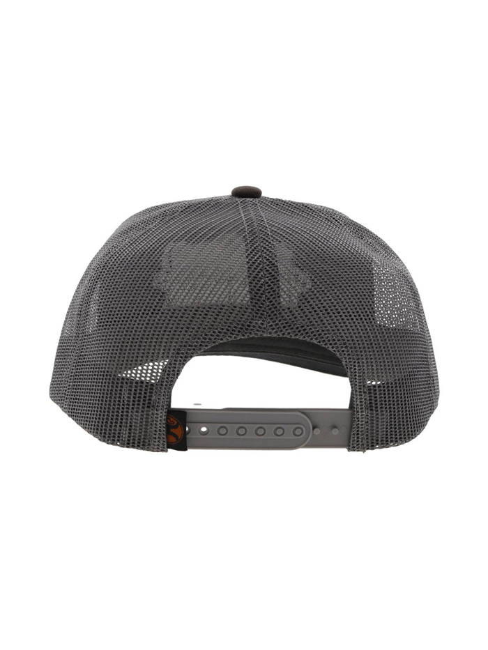 Hooey 2222T-BRGY Diamond Mid Profile Snapback Trucker Hat Grey And Brown front and side view. If you need any assistance with this item or the purchase of this item please call us at five six one seven four eight eight eight zero one Monday through Saturday 10:00a.m EST to 8:00 p.m EST