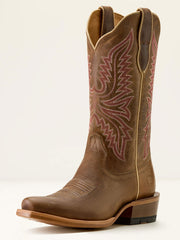 Ariat 10063962 Womens Futurity Flash Western Boot Totally Tan outer side / front view. If you need any assistance with this item or the purchase of this item please call us at five six one seven four eight eight eight zero one Monday through Saturday 10:00a.m EST to 8:00 p.m EST