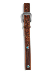 Justin C14235 Mens Durango Belt Dark Brown alternate front view. If you need any assistance with this item or the purchase of this item please call us at five six one seven four eight eight eight zero one Monday through Saturday 10:00a.m EST to 8:00 p.m EST
