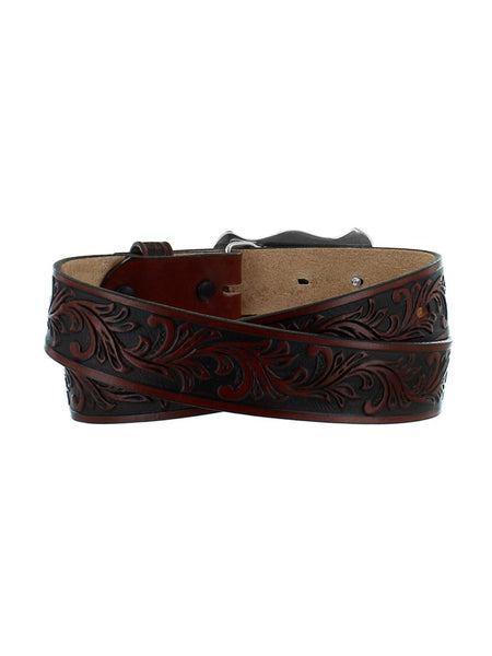 Tony Lama C60115 Kids Little Texas Belt Dark Brown back view. If you need any assistance with this item or the purchase of this item please call us at five six one seven four eight eight eight zero one Monday through Saturday 10:00a.m EST to 8:00 p.m EST
