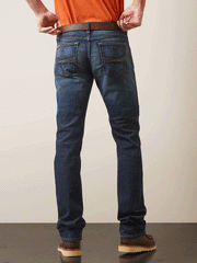 Ariat 10026041 Mens M7 Rocker Stretch Legacy Stackable Straight Leg Jean Fremont back view. If you need any assistance with this item or the purchase of this item please call us at five six one seven four eight eight eight zero one Monday through Saturday 10:00a.m EST to 8:00 p.m EST