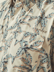 Ariat 10058789 Mens VentTEK Outbound Classic Fit Shirt Papyrus Cream front close up. If you need any assistance with this item or the purchase of this item please call us at five six one seven four eight eight eight zero one Monday through Saturday 10:00a.m EST to 8:00 p.m EST