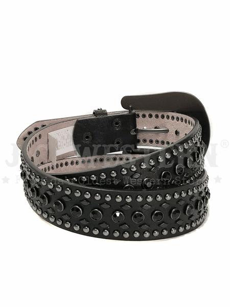 Nocona N3410201 Womens Fashion Western Leather Belt Black back view. If you need any assistance with this item or the purchase of this item please call us at five six one seven four eight eight eight zero one Monday through Saturday 10:00a.m EST to 8:00 p.m EST