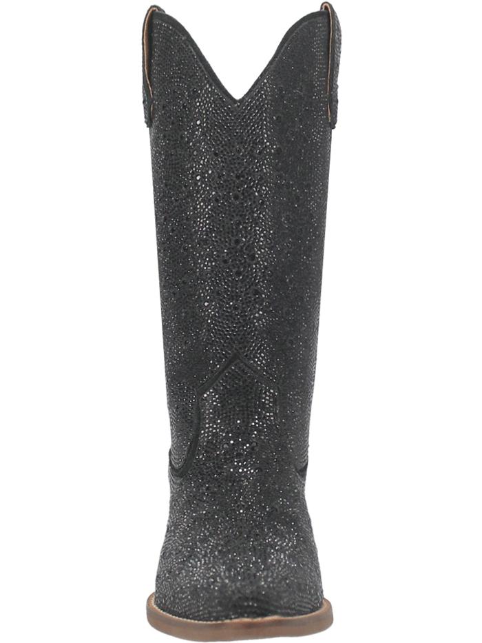Dingo DI570-BK Womens Silver Dollar Fashion Western Boot Black front and side view. If you need any assistance with this item or the purchase of this item please call us at five six one seven four eight eight eight zero one Monday through Saturday 10:00a.m EST to 8:00 p.m EST