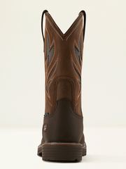 Ariat 10061119 Mens Activator VentTEK Waterproof Steel Toe Work Boot Dark Brown back view. If you need any assistance with this item or the purchase of this item please call us at five six one seven four eight eight eight zero one Monday through Saturday 10:00a.m EST to 8:00 p.m EST

