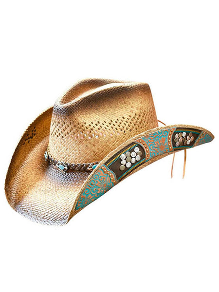 Dallas Hats CASINO Fine Braided Straw Hat Tan side / front view. If you need any assistance with this item or the purchase of this item please call us at five six one seven four eight eight eight zero one Monday through Saturday 10:00a.m EST to 8:00 p.m EST