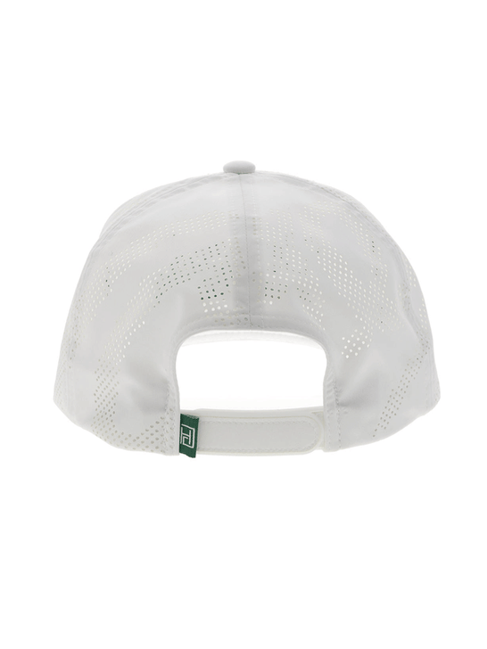 Hooey 2517T-WH COWBOY GOLF Mid Profile Snapback Trucker Hat White back view. If you need any assistance with this item or the purchase of this item please call us at five six one seven four eight eight eight zero one Monday through Saturday 10:00a.m EST to 8:00 p.m EST