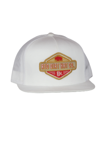 Red Dirt RDHC-395 NINER Trucker Cap White alternate front view. If you need any assistance with this item or the purchase of this item please call us at five six one seven four eight eight eight zero one Monday through Saturday 10:00a.m EST to 8:00 p.m EST