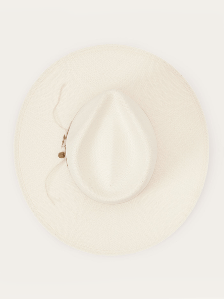 Stetson XSJWMS-104081 JW Marshall Straw Flat Brim Hat Natural top view. If you need any assistance with this item or the purchase of this item please call us at five six one seven four eight eight eight zero one Monday through Saturday 10:00a.m EST to 8:00 p.m EST

