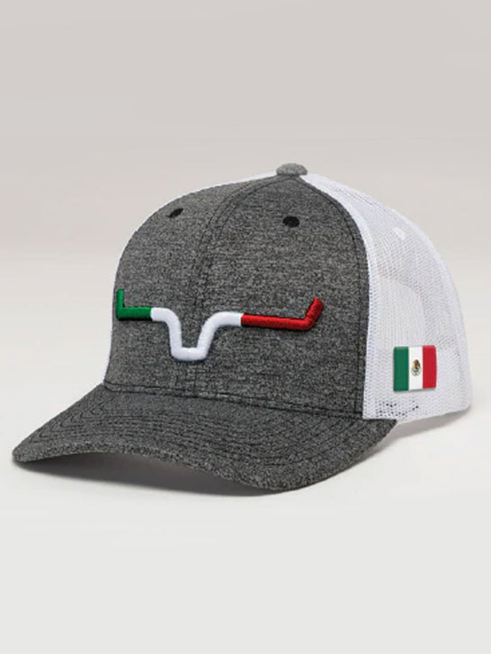 Kimes Ranch SEMANA TRUCKER Cap Charcoal Grey side / front view. If you need any assistance with this item or the purchase of this item please call us at five six one seven four eight eight eight zero one Monday through Saturday 10:00a.m EST to 8:00 p.m EST 