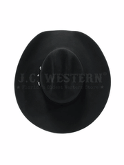 Serratelli VEGASE5BV 8X Felt Western Hat Black Velvet view from above. If you need any assistance with this item or the purchase of this item please call us at five six one seven four eight eight eight zero one Monday through Saturday 10:00a.m EST to 8:00 p.m EST