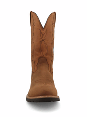 Twisted X MXBW009 Mens Waterproof Western Work Boot Brown full front view. If you need any assistance with this item or the purchase of this item please call us at five six one seven four eight eight eight zero one Monday through Saturday 10:00a.m EST to 8:00 p.m EST