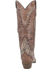 Laredo 52461 Womens SHAWNEE Leather Boot Natural back view. If you need any assistance with this item or the purchase of this item please call us at five six one seven four eight eight eight zero one Monday through Saturday 10:00a.m EST to 8:00 p.m EST