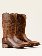 Ariat 10050936 Mens Slingshot Cowboy Boot Beasty Brown Rugged Tan pair view. If you need any assistance with this item or the purchase of this item please call us at five six one seven four eight eight eight zero one Monday through Saturday 10:00a.m EST to 8:00 p.m EST