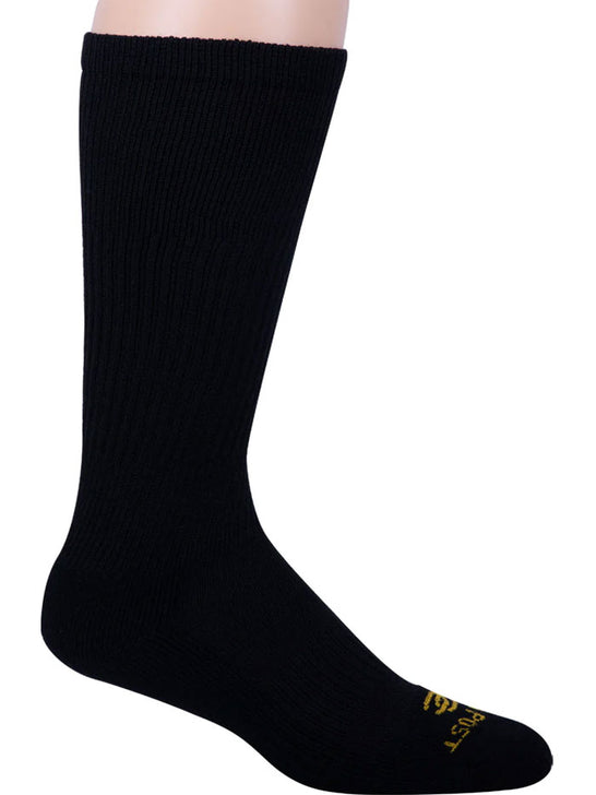 Dan Post DPCBCBK Mens Over The Calf Cowboy Socks Black side view. If you need any assistance with this item or the purchase of this item please call us at five six one seven four eight eight eight zero one Monday through Saturday 10:00a.m EST to 8:00 p.m EST