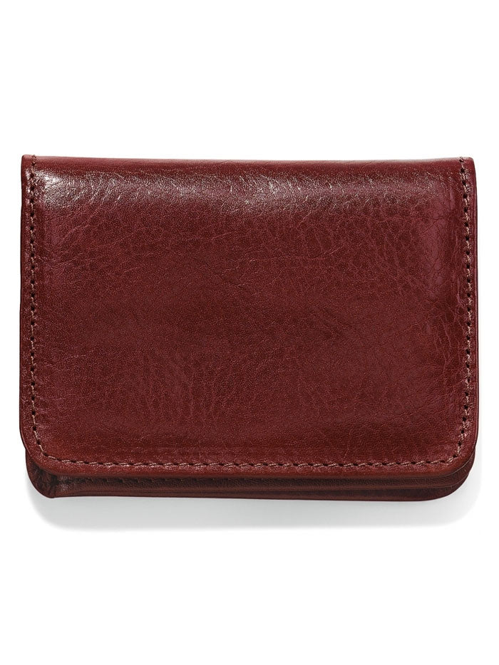 Brighton 89518 Carnegie Flip Wallet Brown front view. If you need any assistance with this item or the purchase of this item please call us at five six one seven four eight eight eight zero one Monday through Saturday 10:00a.m EST to 8:00 p.m EST