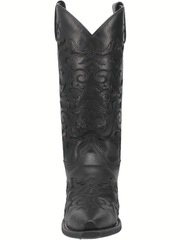 Laredo 52450 Womens Night Sky Leather Boot Black front view. If you need any assistance with this item or the purchase of this item please call us at five six one seven four eight eight eight zero one Monday through Saturday 10:00a.m EST to 8:00 p.m EST